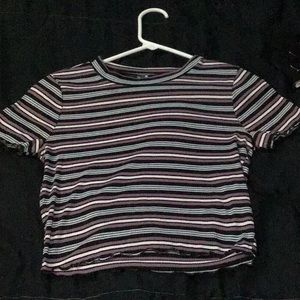 Striped crop top